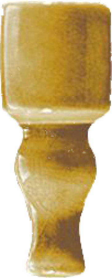 CERAMICHE GRAZIA Угловой элемент EPOQUE ANGOLO FINALE 6,5X2 DIAMANTATO MUSTARD CRAQUELE