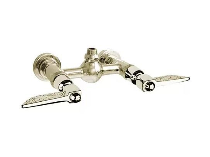 На изображении товар Смеситель для душевой стойки и ванны Nicolazzi Liberty, цвет английское золото от официального представителя в Москве