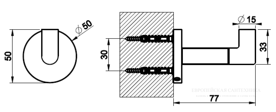 Крючок Gessi Anello, настенный, цвет Warm Bronze Brushed PVD - изображение 3
