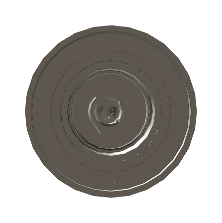 Смеситель для душа Carlo Frattini Spillo Tech, ручка V Collection, Ø70 мм, внешняя часть, цвет брашированный чёрный хром - изображение 3