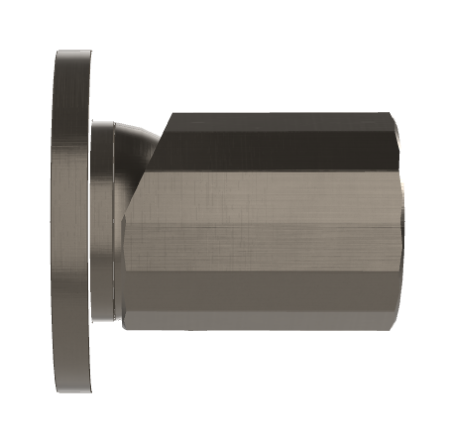 Смеситель для душа Carlo Frattini Spillo Tech, ручка V Collection, Ø70 мм, внешняя часть, цвет брашированный чёрный хром - изображение 2