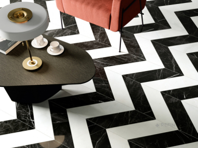 REFIN Керамогранит PRESTIGIO NUVOLATO LUCIDO CHEVRON R (mix 2) 14,5x60