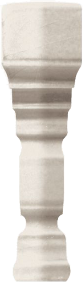 CERAMICHE GRAZIA  Угловой элемент EPOQUE ANGOLO TERMINALE DECO 12X2 BIANCO CRAQUELE
