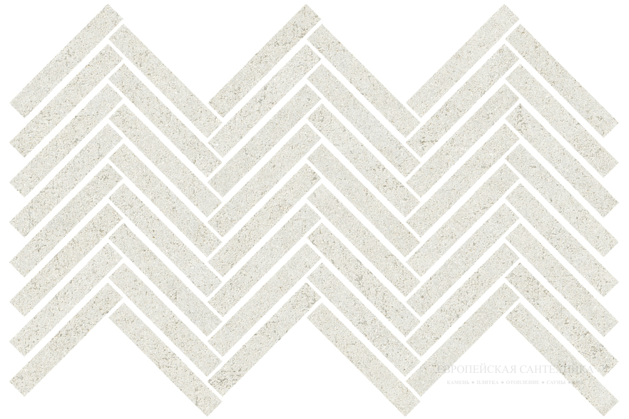 Living Ceramics Керамогранит Cuit Bone Spike Mosaic Anti-slip 22,6x43