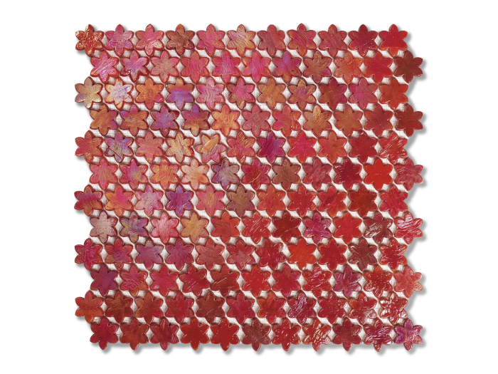 На изображении товар Sicis Смальтовая мозаика Petites Fleurs F14 Peony sheet-size 316x293 mm от официального представителя в Москве