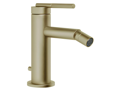 Смеситель для биде Gessi Ingranaggio, с донным клапаном, цвет Brushed Brass PVD