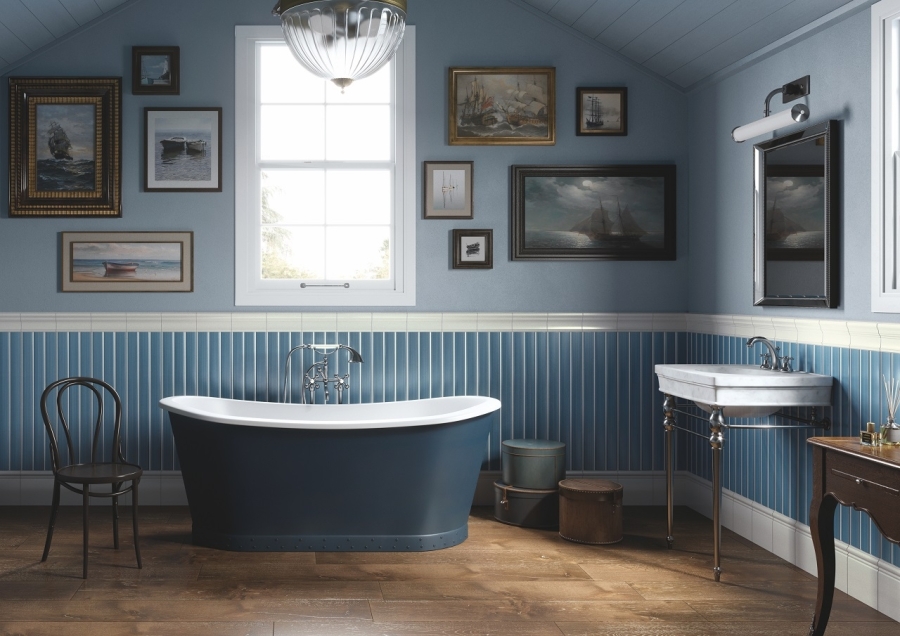 CERAMICHE GRAZIA Керамическая плитка COTTAGE COTTAGE 20X80 NAVY - изображение 1