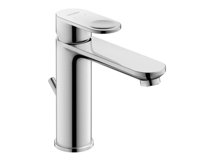 На изображении товар Смеситель для раковины Duravit B.3 однорычажный, h-172 мм, с донным клапаном, цвет хром от официального представителя в Москве