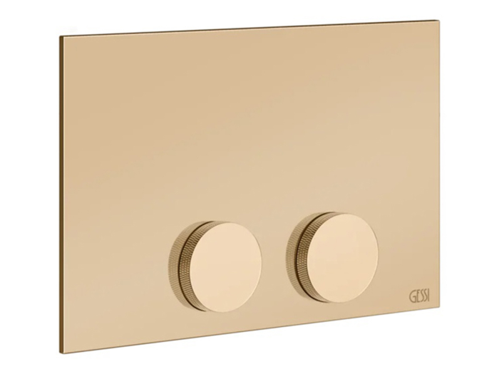 На изображении товар Клавиши смыва Gessi Anello, для TECE, цвет Warm Bronze PVD от официального представителя в Москве