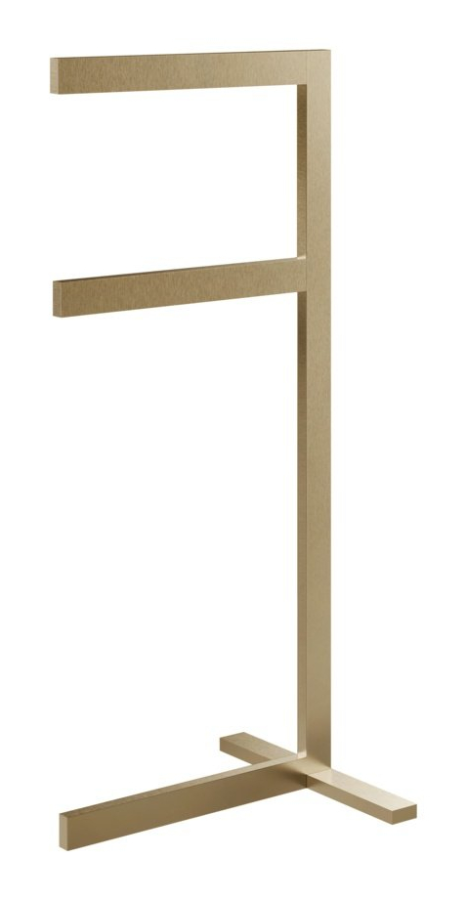 Cтойка-полотенцедержатель Gessi Rettangolo, h800 мм, напольная, цвет Warm Bronze Brushed PVD