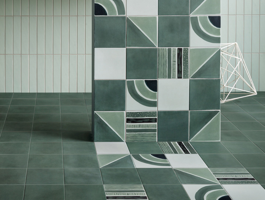 Sartoria Керамогранит Genesi Decor Mix Terra Greens Matt 15x15 - изображение 2