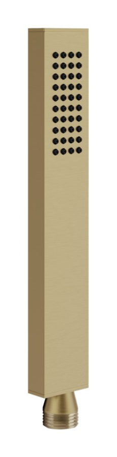 Ручная лейка Gessi Rettangolo, с защитой от известкового налёта, цвет Warm Bronze Brushed PVD