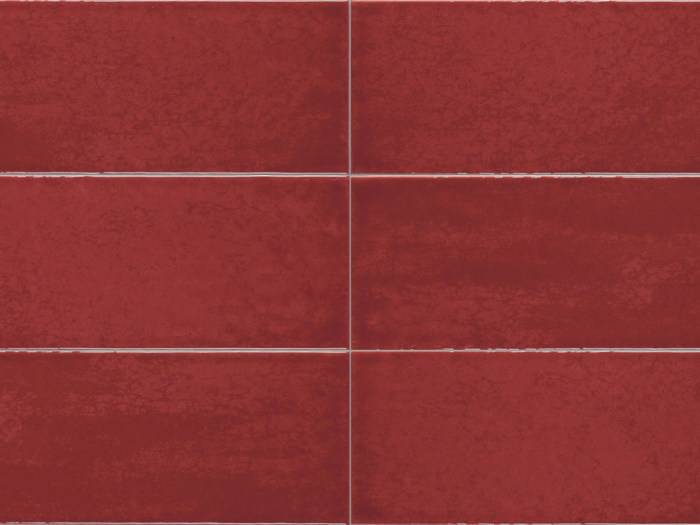На изображении товар Iris Ceramica Керамическая плитка Maiolica Rosso glossy 10x30 от официального представителя в Москве