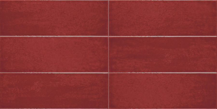 Iris Ceramica Керамическая плитка Maiolica Rosso glossy 10x30