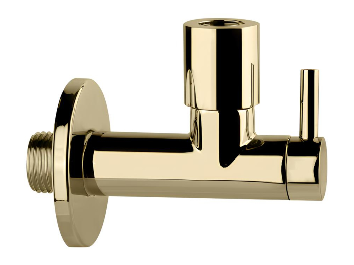 На изображении товар Кран-фильтр под раковину Gessi Technical Accessories, с подводом воды, цвет Brushed Brass PVD от официального представителя в Москве