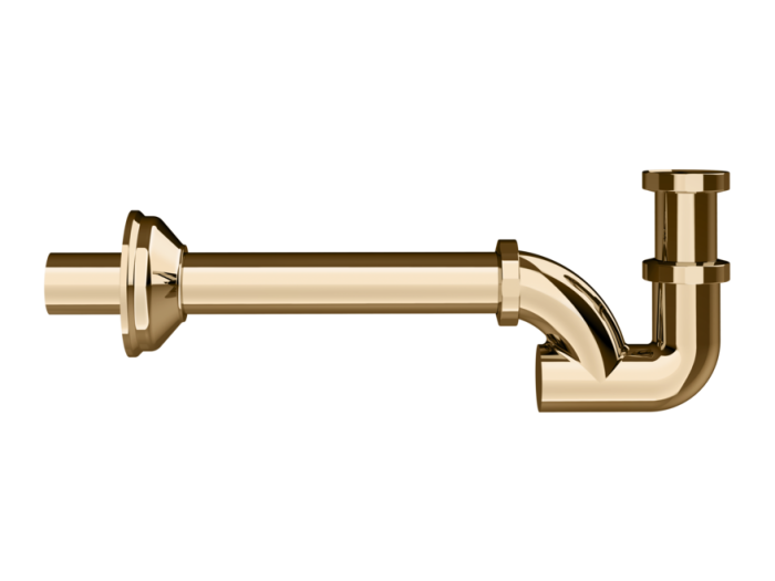 На изображении товар Сифон для раковины Gessi, бутылочный, цвет Warm Bronze PVD от официального представителя в Москве