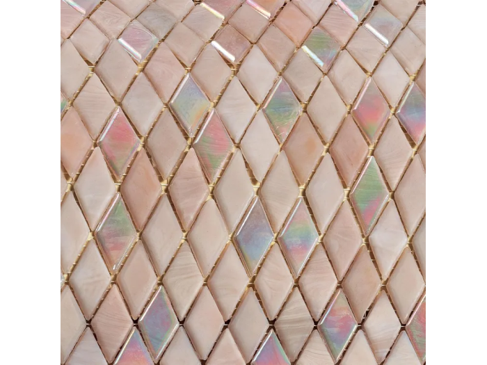 На изображении товар Sicis Стеклянная мозаика Diamond Blends ITEM 02 Afrodite Blend chips size 23х40 mm sheet size 259x266 mm от официального представителя в Москве