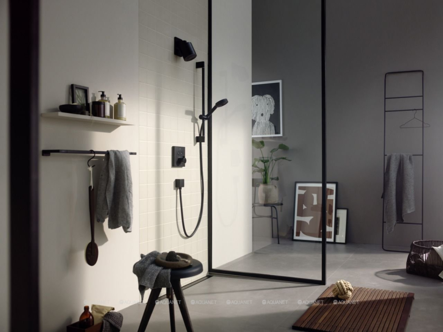 Душ верхний Hansgrohe Pulsify, с 1-м режимом, цвет черный матовый - изображение 2