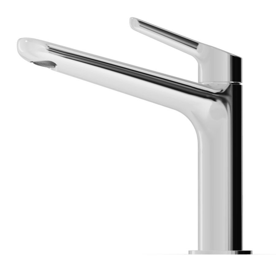 Смеситель для раковины Zucchetti Medameda, однорычажный, с удлиненным изливом L.168 мм, цвет хром - изображение 1