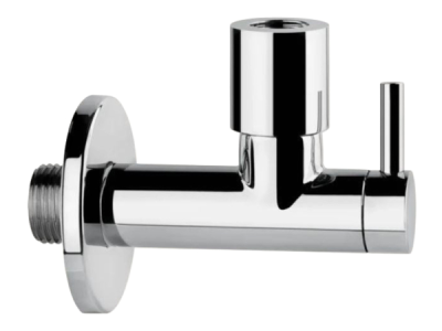 На изображении товар Кран-фильтр под раковину Gessi Technical Accessories, с подводом воды, L-96 мм, запорный, цвет хром от официального представителя в Москве