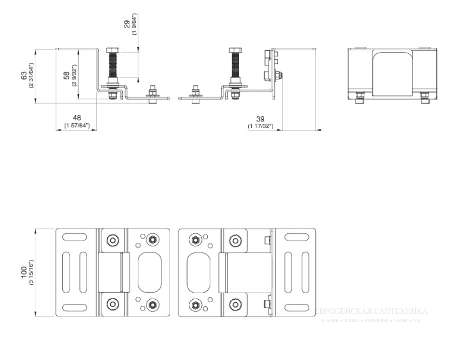 Крепление CeaDesign BUILT-IN PARTS для вспомогательных установок, FIX 01 - изображение 1