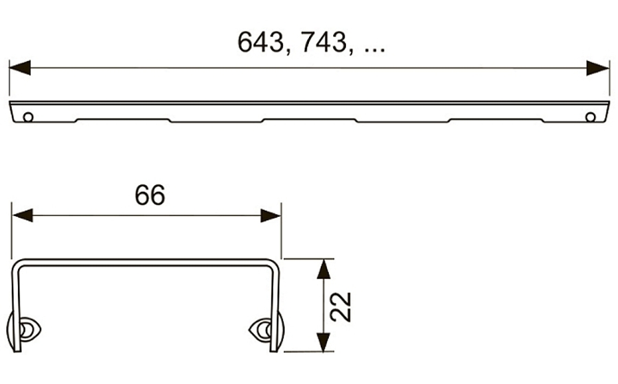 Декоративная решётка TECEdrainline "basic", L 800 мм, прямая, цвет сталь сатинированная - изображение 3