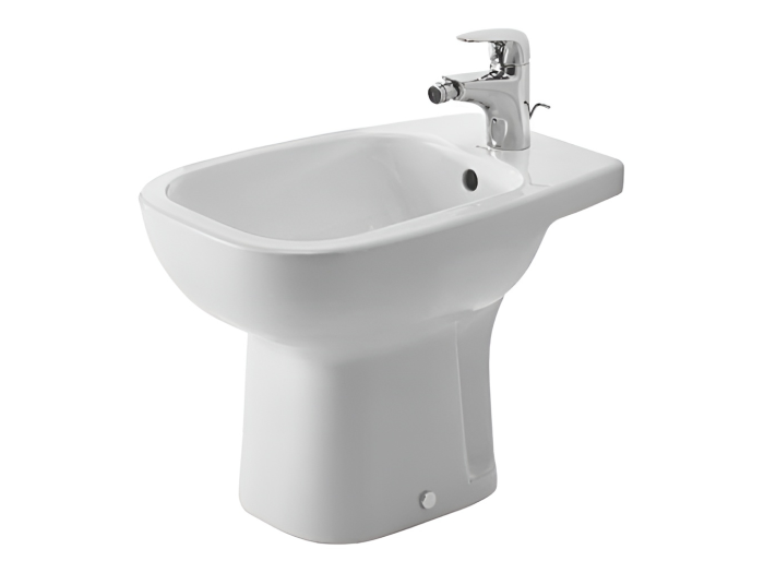 На изображении товар Биде напольное Duravit D-Code, 540 х 350 мм, цвет белый от официального представителя в Москве