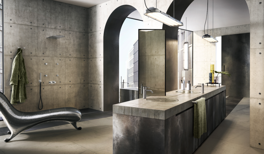 Форсунка Gessi Tondo, боковая поворотная, цвет Black Metal Brushed PVD - изображение 1