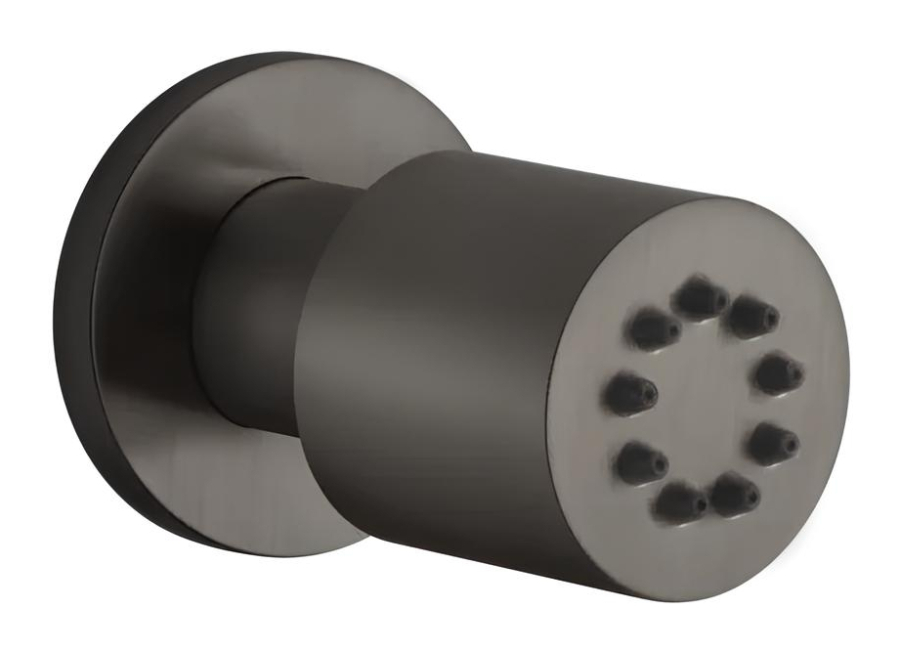 Форсунка Gessi Tondo, боковая поворотная, цвет Black Metal Brushed PVD