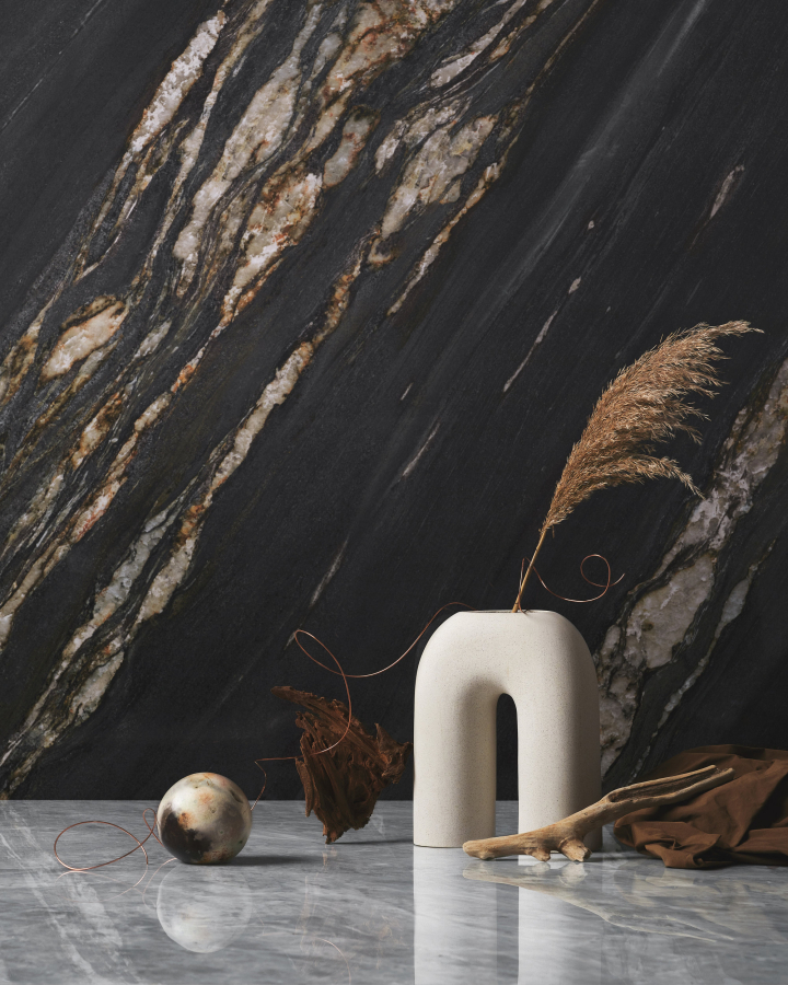 FMG Maxfine Керамогранит Marmi Kuroca silky 150x150 - изображение 7