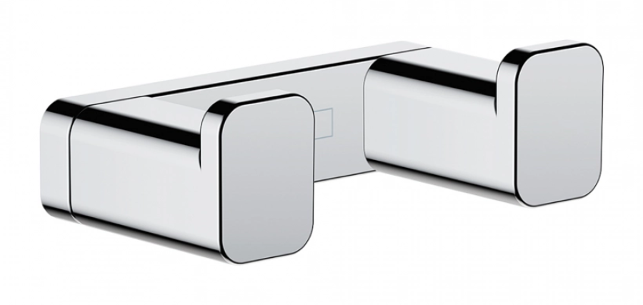 Крючок Hansgrohe AddStoris Q, двойной, настенный, скрытое крепление, цвет хром