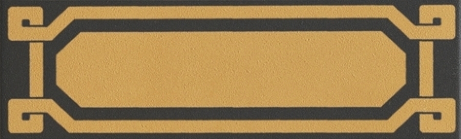 CERAMICHE GRAZIA Бордюр OLD ENGLAND  LIST DECORO BLACK 6X20 LEEDS