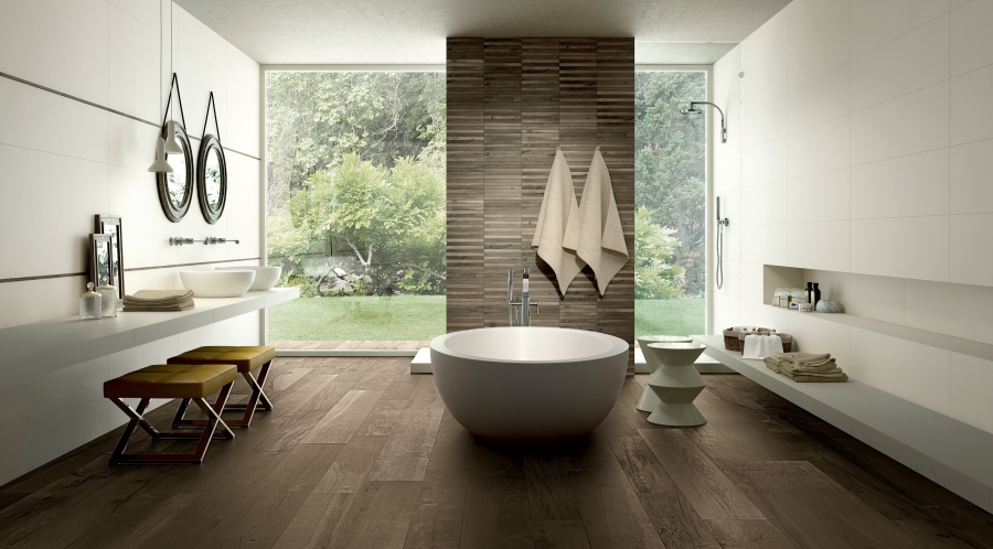 Kronos ceramiche Керамогранит Wood side 10X1,5 Wood Medium Mosaico 30x30 - изображение 2