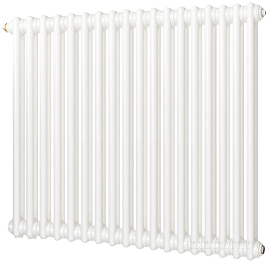 Радиатор отопления Zehnder Charleston 2-трубчатый 2050-18 секций 492x854x62 , нижнее подключение V001, белый Ral 9016