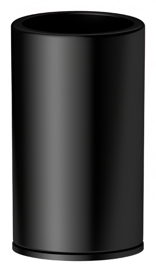 Стакан Newform Round accessories, настольный, керамика, цвет черный