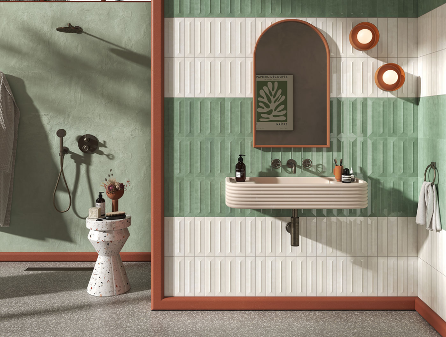 Sartoria Керамическая плитка Pop Ridge Verde Acqua Glossy 6.2x25 - изображение 2