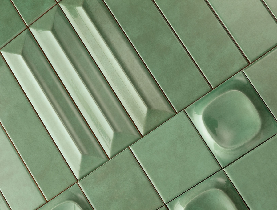 Sartoria Керамическая плитка Pop Ridge Verde Acqua Glossy 6.2x25 - изображение 4