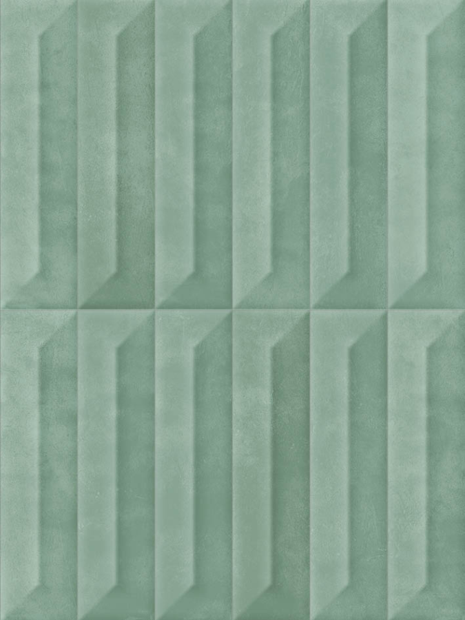 Sartoria Керамическая плитка Pop Ridge Verde Acqua Glossy 6.2x25 - изображение 1