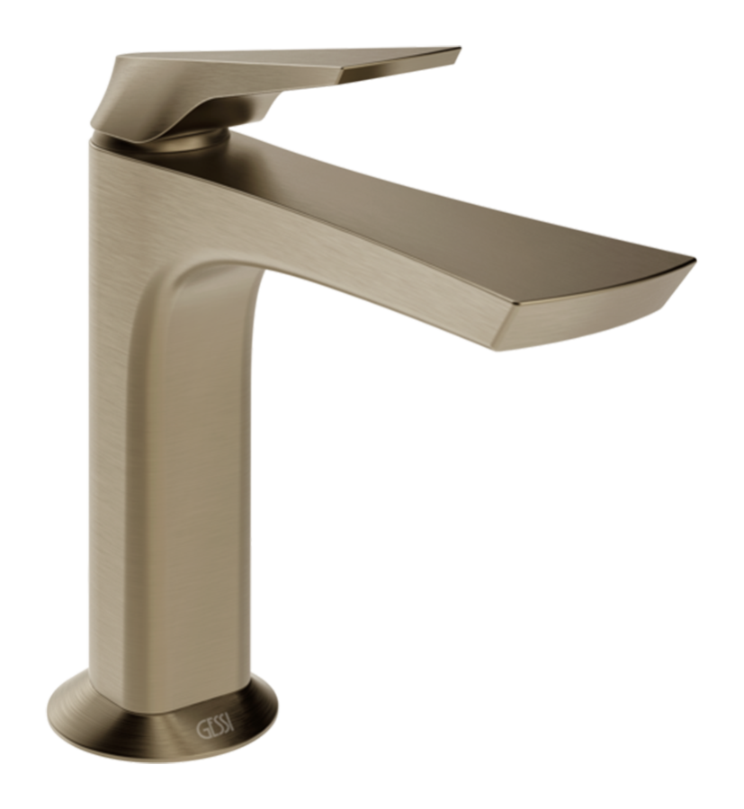Смеситель для раковины Gessi Ventaglio, без донного клапана, цвет Finox Brushed Nickel