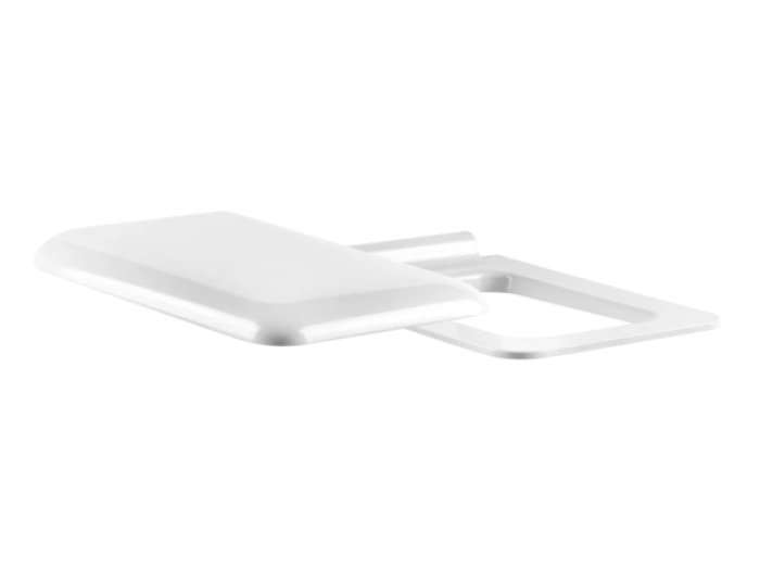 На изображении товар Сиденье для унитаза Gessi, из антибактериального полимера, цвет Chrome от официального представителя в Москве