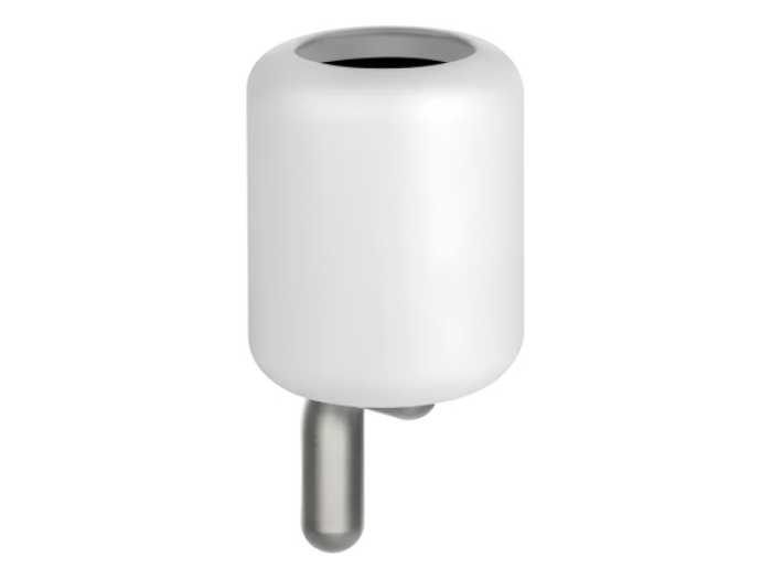 На изображении товар Стакан Gessi Goccia, настенный, цвет White/Chrome Brushed от официального представителя в Москве