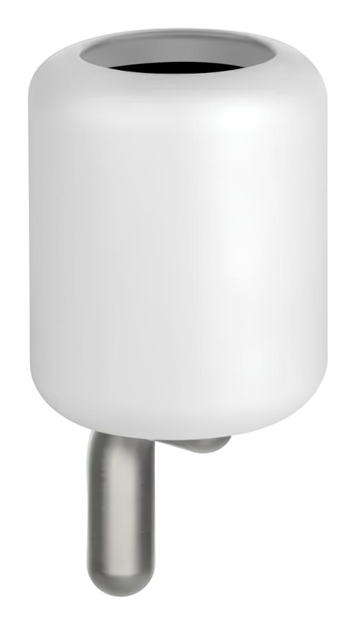 Стакан Gessi Goccia, настенный, цвет White/Chrome Brushed