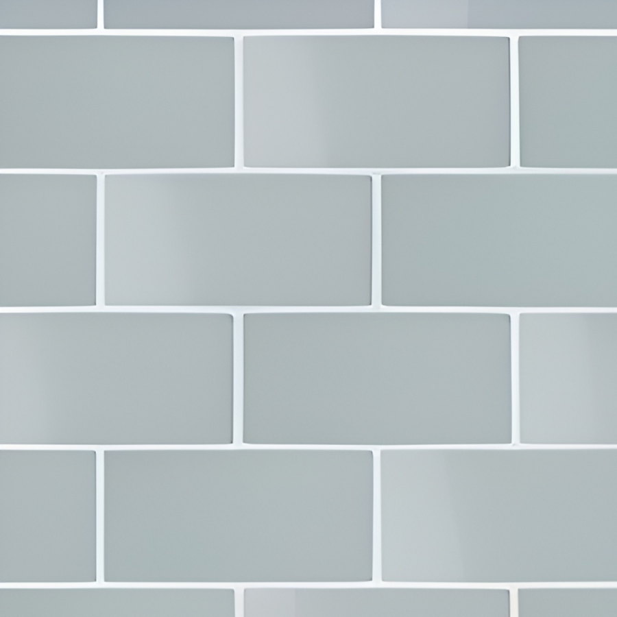 Micro. Керамогранит Microtiles Subway Mix Glaze Azure 30,1X30,1