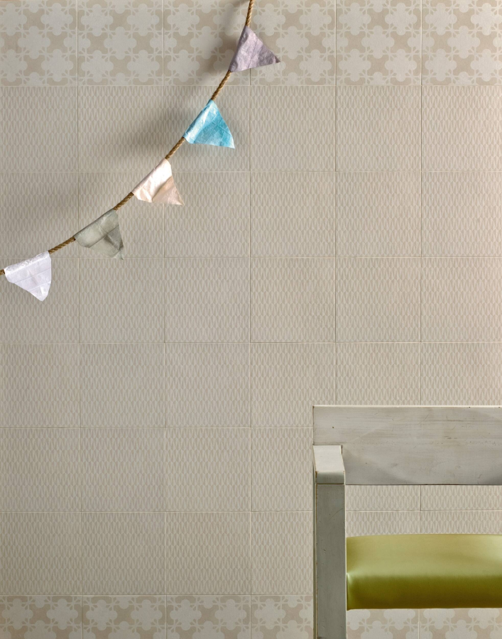 Mutina Керамогранит Azulej Trama Bianco 20x20 - изображение 2