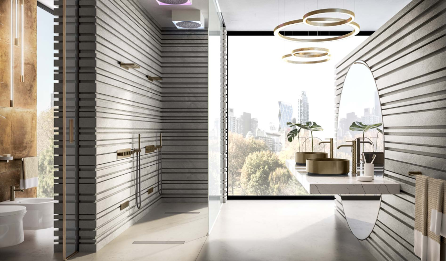 Полотенцедержатель Gessi316, настенный, L600 мм, цвет Warm Bronze Brushed PVD - изображение 1