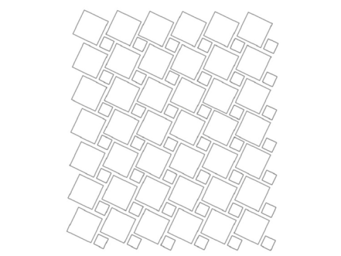 На изображении товар Etruria Керамогранит Xxs Quadrato 5X5 + Tozzetto 2X2 Su Rete A Due Colori Bianco/Nero от официального представителя в Москве