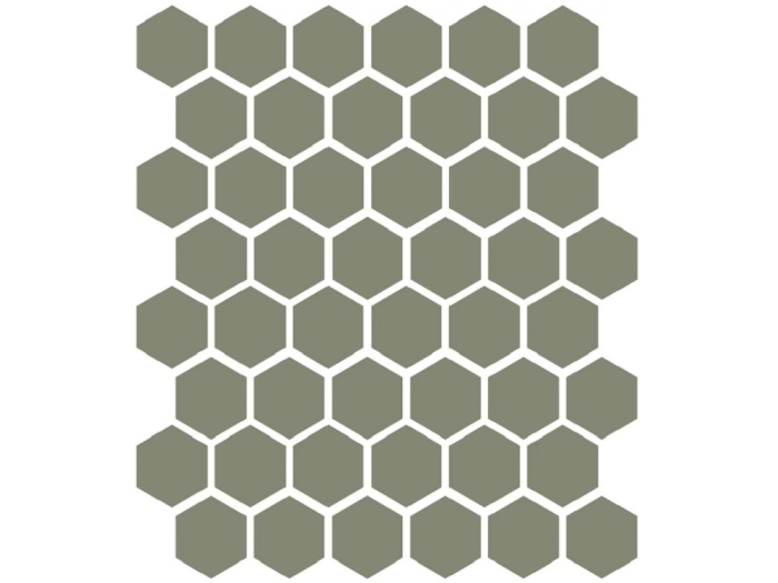 На изображении товар Etruria Керамогранит XXS-3D Esagono 5X5.7 3D Oliva Su Rete Monocolore 33Х37 от официального представителя в Москве