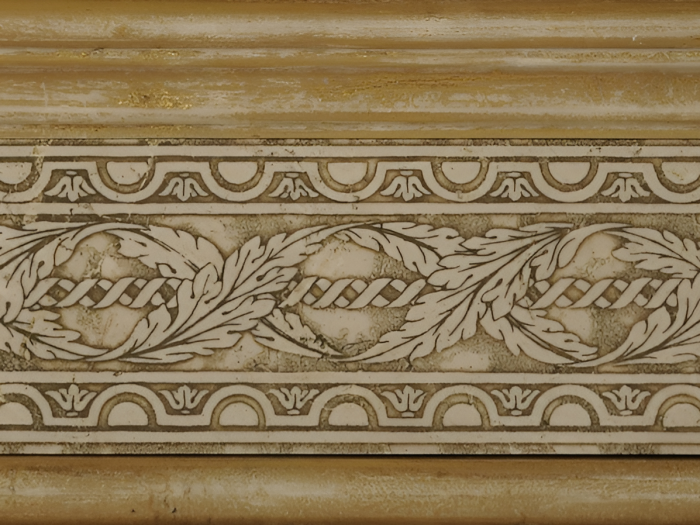На изображении товар Akros Venezia Камень Decorative Art Ducale M2057 Botticino 9,8X30,5X1 от официального представителя в Москве