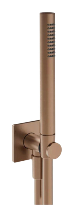 Ручной душ Gessi Inverso Bath&Shower, со встроенным держателем, лейкой, гибким шлангом 1500 мм, цвет Copper Brushed PVD
