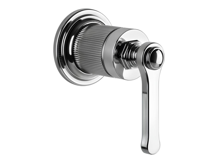 На изображении товар Смеситель Gessi Venti20, настенный, на 1 выход, внешняя часть, цвет Chrome от официального представителя в Москве